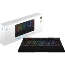 Clavier Gamer MSI STRIKE PRO WWIRELESS SILENT FR - Mousse, Plastique - Noir
