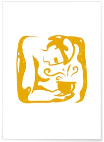 Affiche 'Café divin' | A3 : 29,7x42cm