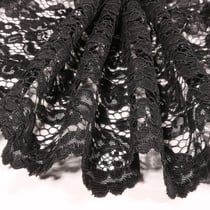 Tissu Dentelle Lessana uni Noir