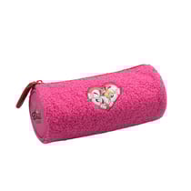 Trousse scolaire en peluche rose Diddl