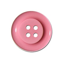 Lot de 3 boutons Clown couleur Rose Layette 38mm