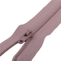 Fermeture fine à glissière non séparable polyester Rose blush spirale 4mm