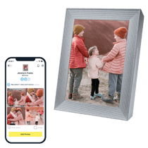 Cadre photo numérique Aura Mason Luxe 9.7" Sandstone