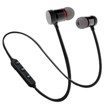 Ecouteurs Bluetooth Sans Fil Sport Basse Stéréo Avec Microphone Or Noir YONIS