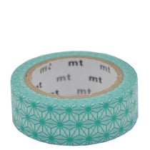 Masking tape - Asanoha hisui (vert) - 7 m x 15mm
