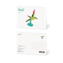 CARTE POSTALE COLIBRI VERT