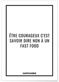 Affiche 'Être courageux...' | A3 : 29,7x42cm