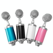 Microphone Condensateur Avec Fil Pour Enregistrement Maison PC Portable 3.5mm Noir YONIS