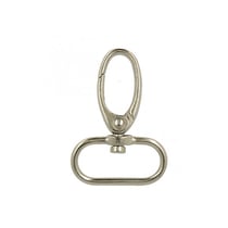 Mousqueton 25mm couleur argent