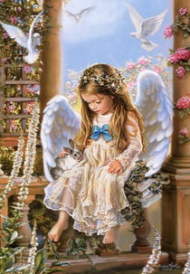 Puzzle 1500 pièces - Sandra Kuck : Tendre Amour - Castorland
