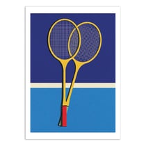 Affiche - Wooden Badminton Rackets - Rosi Feist