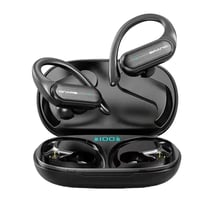 Ecouteurs Bluetooth Sport Étanche LED Affichage Son Stéréo 9D Noir YONIS