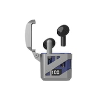 Avizar Écouteurs Sans Fil Bluetooth 5.3 TWS ENC Modèle Optimus avec Affichage LED Bleu
