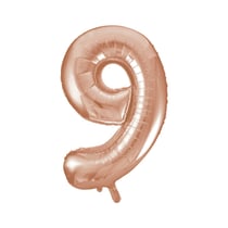 Ballon Géant Chiffre 9 Rose Gold (86 cm)