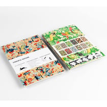 Papiers créatifs - Nature colorée - Scrapbooking - 12 feuilles - 50x70cm
