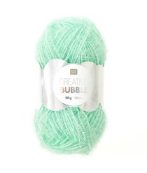 Pelotes de fil à tricoter CREATIVE BUBBLE de Rico Design - Laissez votre imagination prendre forme avec ce fil éponge ! 51 Aigue-marine vert
