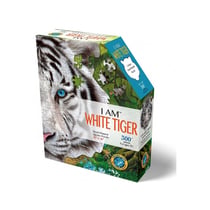 Puzzle tigre blanc - Madd Capp Puzzles - Bleu