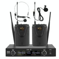 Système Microphone Sans Fil UHF Pour Scènes Studio Podcast Haute Sensibilité YONIS