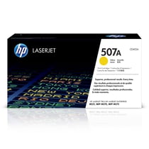 Toner HP 507A Jaune authentique - 6000 pages - Pour imprimantes LaserJet Enterprise
