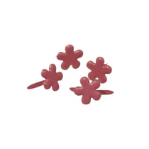 Brads "Fleur", rose foncé, 4 mm, boîte blister 100 pces