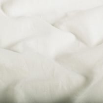 Tissu Lin Coton lavé uni Blanc cassé