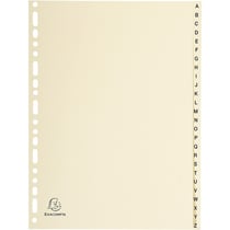 Intercalaires Polypro - 26 Positions - A À Z - A4 - Exacompta