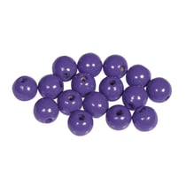 Perles en bois FSC 100%, polies, 8mm 82 pièces , lilas foncé