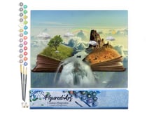 Peinture par Numéro Figured'Art - Livre paysage - Kit de Loisir Créatif DIY Numéro d'Art Complet - 40x50cm sans châssis en bois