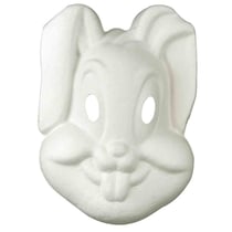 MégaCréa DIY - Masque enfant lapin en papier comprimé 18 x 26 cm élastique