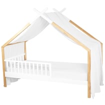Ciel de lit cabane, toile en gaze de coton, Jeanne
