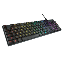 Clavier Gaming - Cougar Gaming - Clavier Gaming LUXLIM MECANIQUE RGB RED SWITCH ALU NOIR - AZERTY