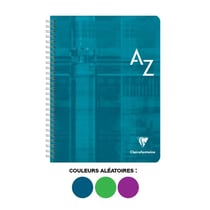 Carnet - Répertoire - A à Z - 17x22 cm - Grands carreaux - 100 pages - Spirales - Clairefontaine