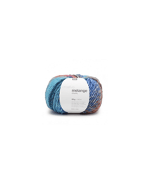Pelote de laine à tricoter CREATIVE MELANGE CHUNKY - Rico Design 46 Bleu