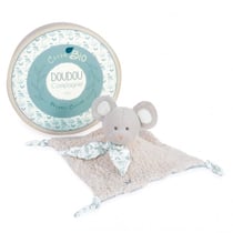 DOUDOU BOTANIC BIO - Doudou souris VERT OLIVE
