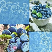 Graine Créative - Pqt 20 Serviettes Blueberries And Plums