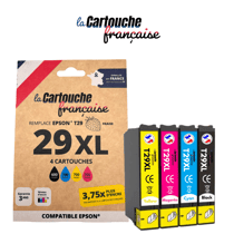 Cartouche Compatible Epson T29XL Pack de 4 - La Cartouche Française