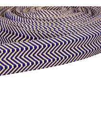 Sangle Double Chevrons 38mm bleu au mètre