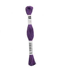 Fil à broder mouliné Uni - Rico Design 103 Violet