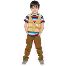 4 Gilets de Fête Feu de Camp - Plastique