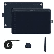 Tablette Graphique Ultra-Fine Avec Stylet Sans Batterie Et Touches Multimédia Bleu YONIS