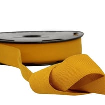 Disquette 25m sergé coton Jaune moutarde