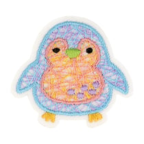 Ecusson thermocollant joli monde de la nature pingouin 3.5x3cm