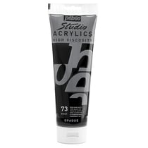 Tube de peinture acrylique - Noir Ivoire imitation - Pébéo Studio - 250 ml