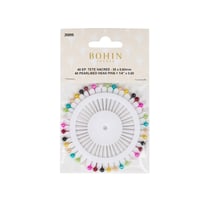 Epingles à tête nacrée couleurs assorties - 40 pcs