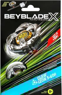 Toupie beyblade x claw leon 5-60p - type equilibre - pack toupie et lanceur - hasbro g0193