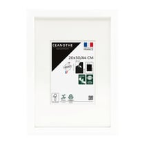Cadre photo 20x30 cm Milan blanc  avec passe-partout 13x18 cm