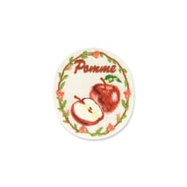 Lot de 3 écussons thermocollants pomme 5x6cm