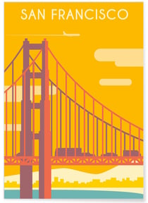 Affiche San Francisco | A3 : 29,7x42cm