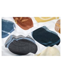 Tissu coton cercles de 160 cm de largeur circlemulticolore vendu par 50 cm