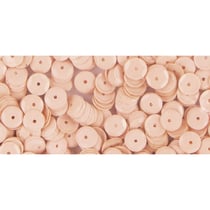 Paillettes, 6mm bombées, boîte 6g, lavable, beige clair
